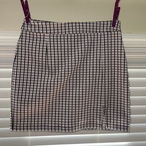 Plaid purple skirt